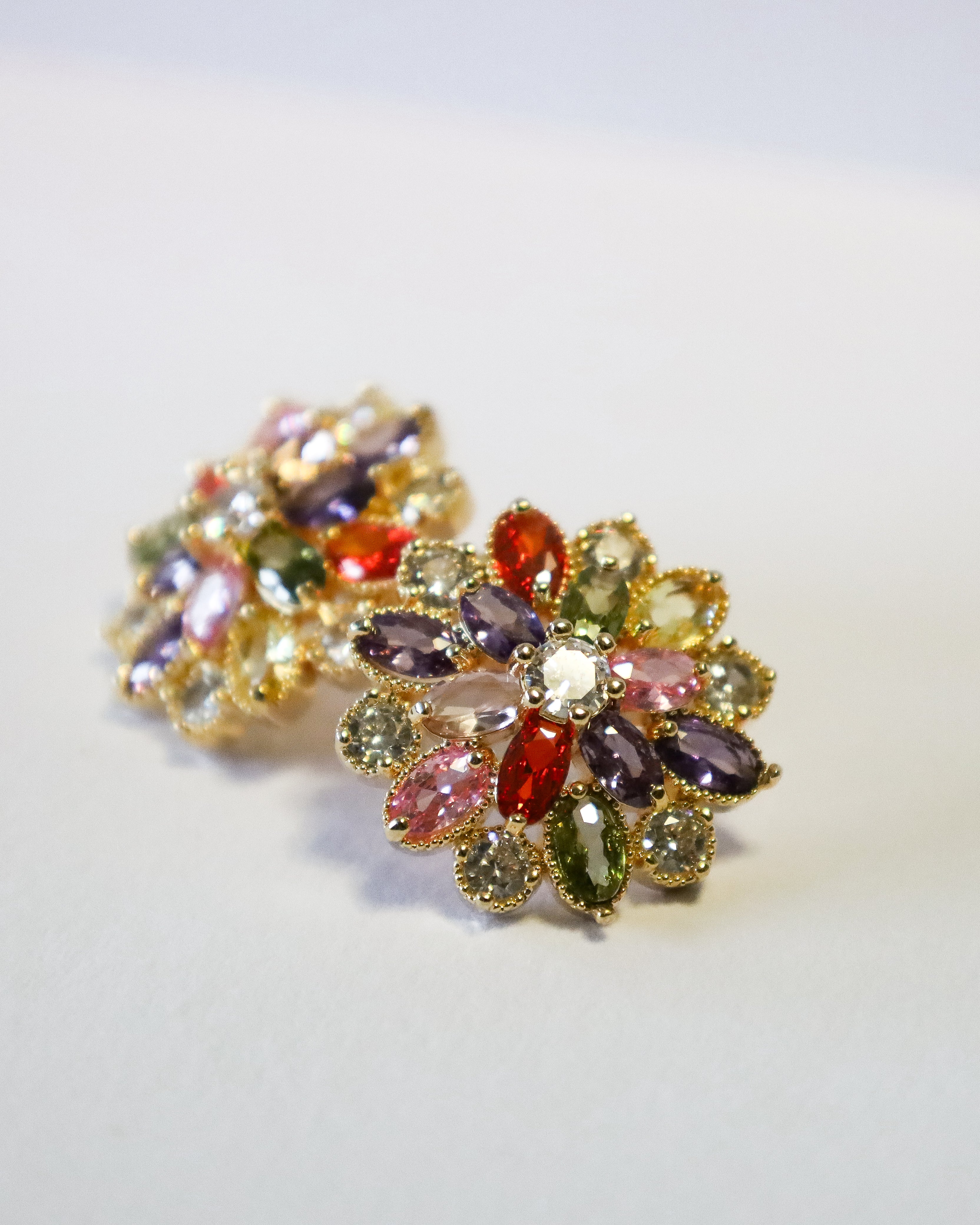 Brincos Flower Color Lux