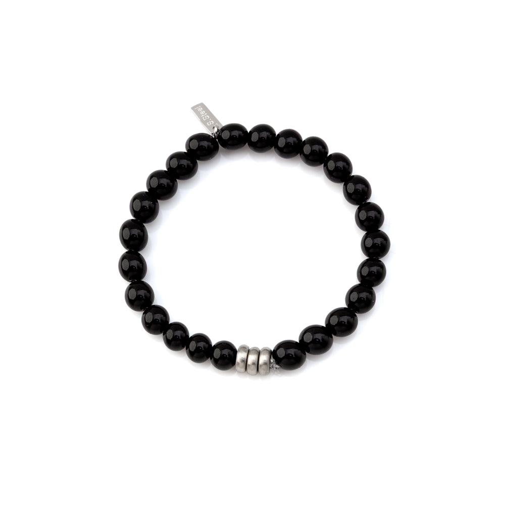 Pulseira Masculina  Black Beads