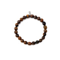 Pulseira Masculina Brown Mix Beads