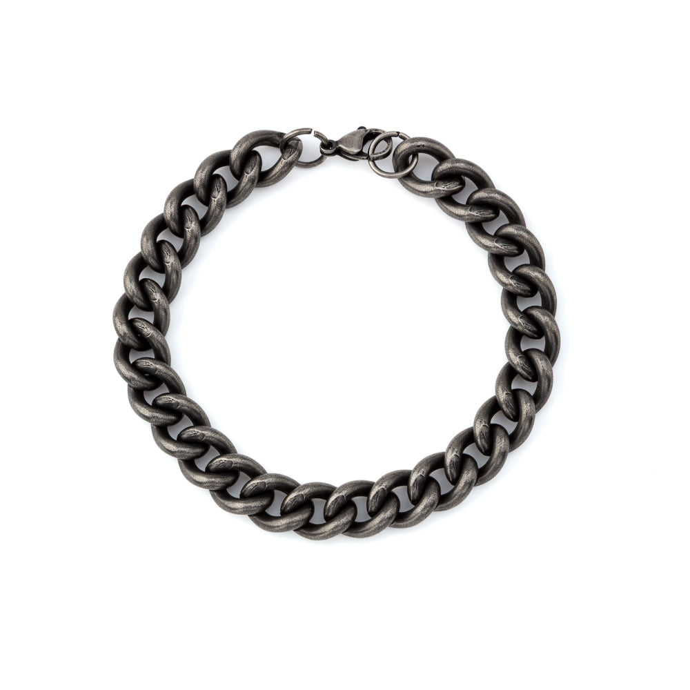 Pulseira Masculina Chain Black Steel