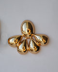 Brincos Flor Dourada Lumière