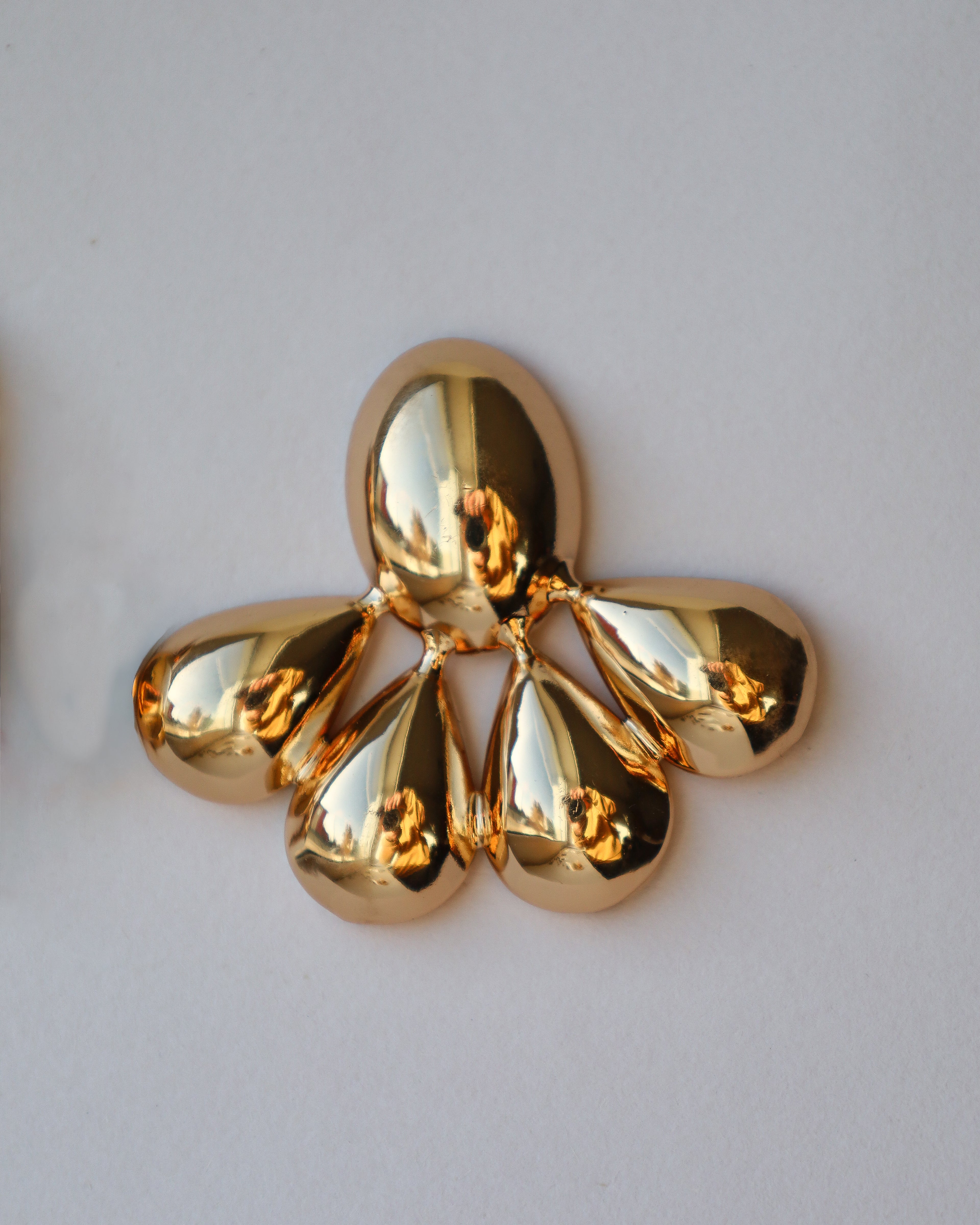 Brincos Flor Dourada Lumière